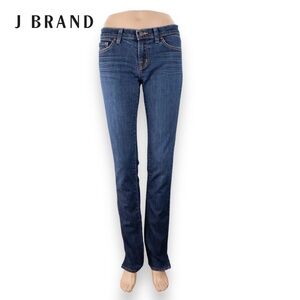J Brand Pencil Split Leg Jeans Womens Size 27 Dark‎ Wash